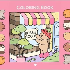 Livro Para Colorir Adulto & Infantil Bobby Criatividade e Relaxamento com Arte Divertida, Ilustrações Exclusivas Para Estimular a Mente (Rosa)