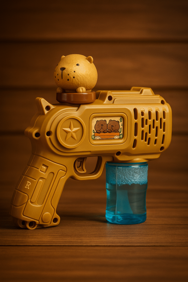 Brinquedo com Capivara Lança bolhas de Sabão Automatica Capivara Arminha de bolha Unissex - Imagem 2