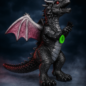 Boneco Dragão Brinquedo Com Asas Borracha E Som De Batalha