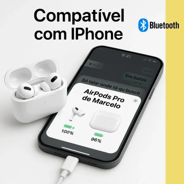 Fone Compatível iPhone AirPods Pro 3ª Geração Linha Premium - Imagem 3