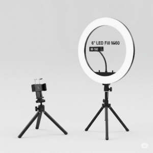 Ring Light LED 6" M-160: Iluminação Perfeita para Fotos, Vídeos e Lives!