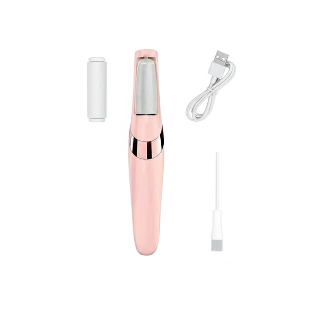 Lixador de Pés Elétrico Recarregável USB: Pés Lisos, Macios e Renovados em Minutos!
