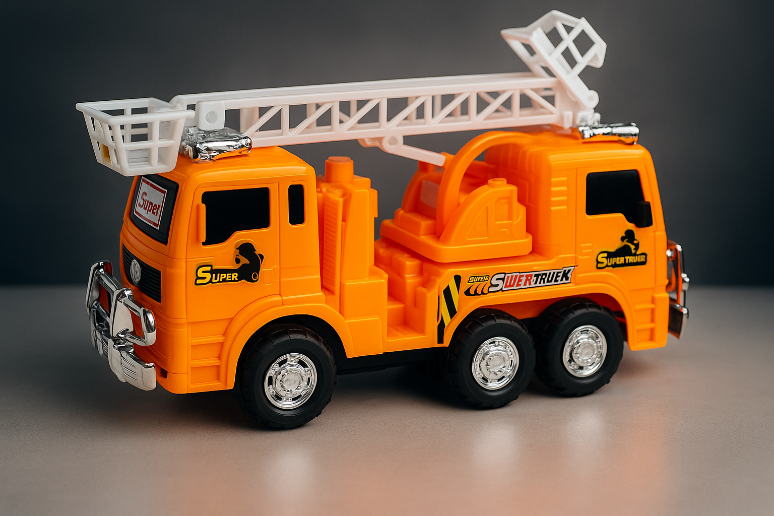 Brinquedo Caminhão Laranja Super Truck