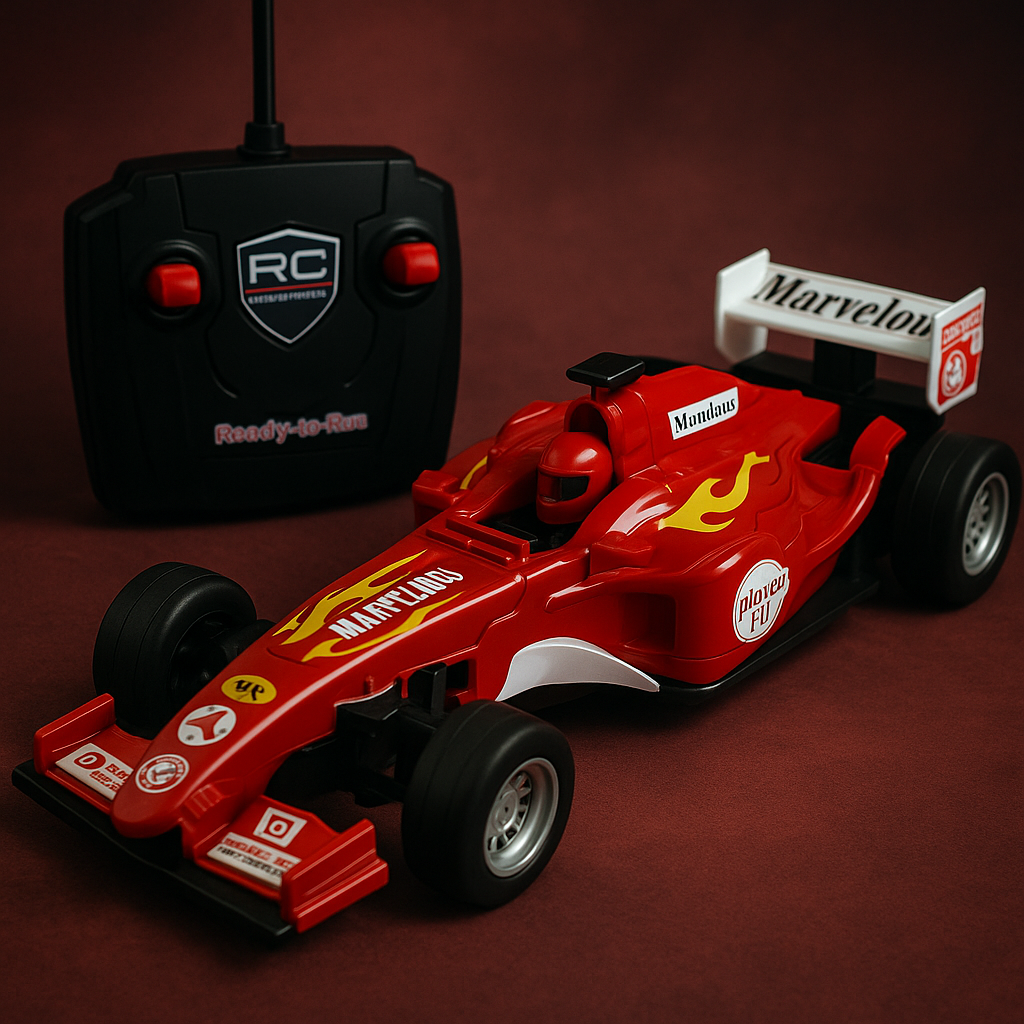 Carro Controle Remoto Fórmula 1 Vermelho Fogo