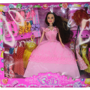 Bella Boneca Vestido e Salto Brinquedo