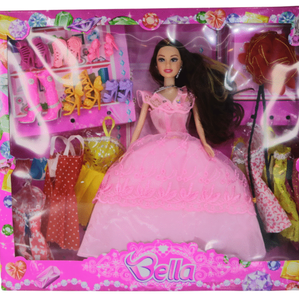 Bella Boneca Vestido e Salto Brinquedo