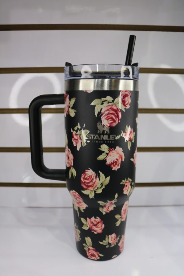 Garrafa Flores 1,2L Rosa - Imagem 3